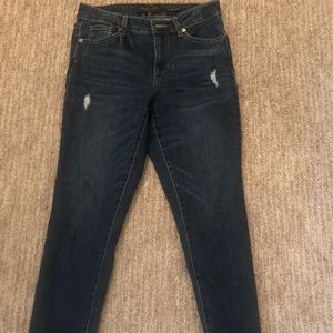 High rise skinny jeans